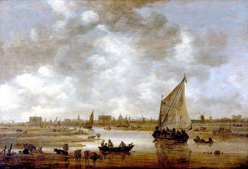 Jan van  Goyen View of Leiden from the Northeast Sweden oil painting art